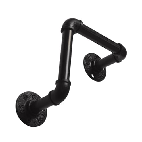 Homoyoyo 1 Stück Industrieller Weinhalter Eisen Kreativer Amerikanischer Robustes Design für Wohnzimmer Badezimmer Einfache Montage für Flaschen und Gläser Schwarz Homoyoyo 1 Stück Industrieller Weinhalter Eisen Kreativer Amerikanischer Robustes Design für Wohnzimmer Badezimmer Einfache Montage für Flaschen und Gläser Schwarz von Homoyoyo