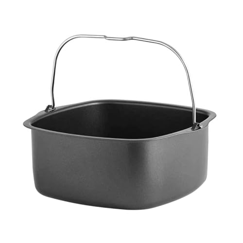 Homoyoyo 1 Stück Luftfritteuse Auflaufform - Ideal Für Luftige Kuchen Und Gesunde Aufläufe - Passend Für Die Meisten Luftfritteusen Runde Backform Aus Hochwertigem Material Einfach von Homoyoyo