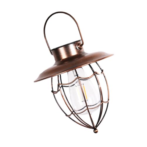 Homoyoyo 1 Stück Retro Solar Gartenleuchte Hängelampe Eisen für Außenbereich LED Solar Laterne für Stilvolle Garten und Terrassendekoration Homoyoyo 1 Stück Retro Solar Gartenleuchte Hängelampe Eisen für Außenbereich LED Solar Laterne für Stilvolle Garten und Terrassendekoration von Homoyoyo