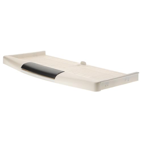 Homoyoyo 1 Stück Tastaturablage Ergonomisch Büro Tablett Klaviatur groß Schreibtisch schubladenbox schreibtischschublade beigefarbener Keyboardständer ausziehbarer Keyboardständer Abs von Homoyoyo