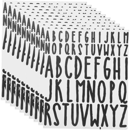 Homoyoyo 10 Blatt Selbstklebende PVC Buchstaben Aufkleber für Briefkasten Adressschild DIY Scrapbooking Wetterfest Vielseitig Einsetzbar für Büro Schule Wohnung und Geschenke von Homoyoyo