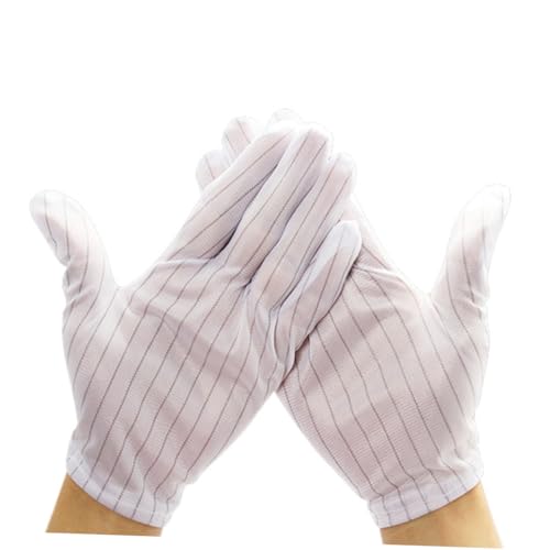 Homoyoyo 10 Paar Antistatische Arbeitshandschuhe aus leichtem Polyester mit gestreiftem Design atmungsaktiv und schützend geeignet für mechanische Reparaturen und Industrieeinsatz Homoyoyo 10 Paar Antistatische Arbeitshandschuhe aus leichtem Polyester mit gestreiftem Design atmungsaktiv und schützend geeignet für mechanische Reparaturen und Industrieeinsatz von Homoyoyo