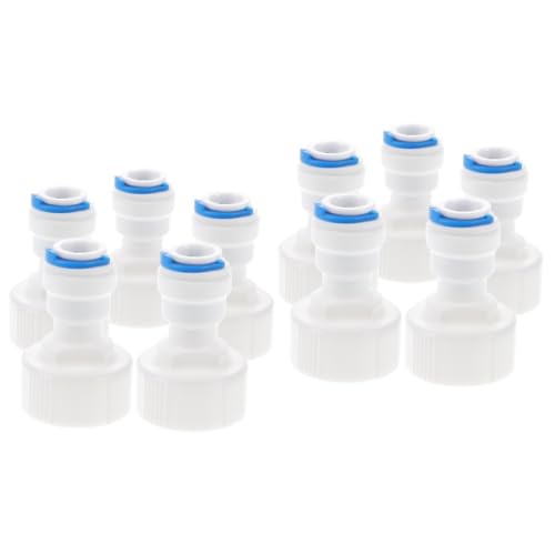 Homoyoyo 10 Stk Schlauch-Reduzier stück stoßverbinder Wasserfilter Wasserleitungsadapter 3/4 bis 3/8 Schnellkupplungen Wasserhahnadapter mit Schnellanschluss Steckverbindung von Homoyoyo