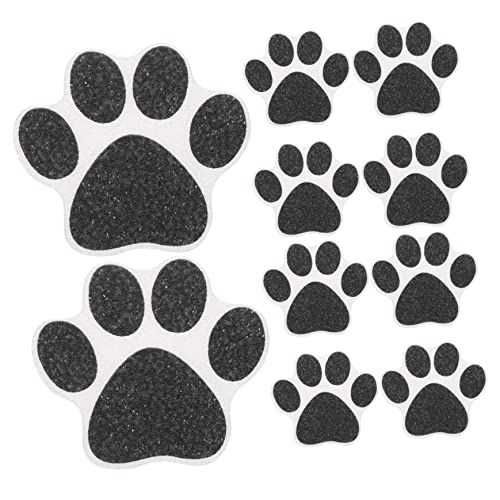Homoyoyo 10 Stück Antirutsch Aufkleber für Badewanne Katzen und Hundepfoten Design Selbstklebend für Badezimmer rutschfest Einfache Anwendung Stark Haftend von Homoyoyo