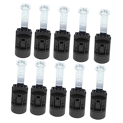 Homoyoyo 10 Stück Candelabra Lampenfassung mit Stabilem Sockel für DIY Lichtprojekte Küche Schlafzimmer und Bars Einfache Installation und Langlebiges Design von Homoyoyo