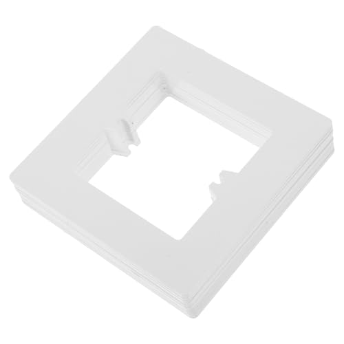 Homoyoyo 10 Stück Dekorative Lichtschalterabdeckungen PVC Vergrößerte Wandplatte für Effektiven Steckdosenschutz Einfache Montage Lösung zur Verkleidung von Wandlücken Wohnräumen und Hotels von Homoyoyo
