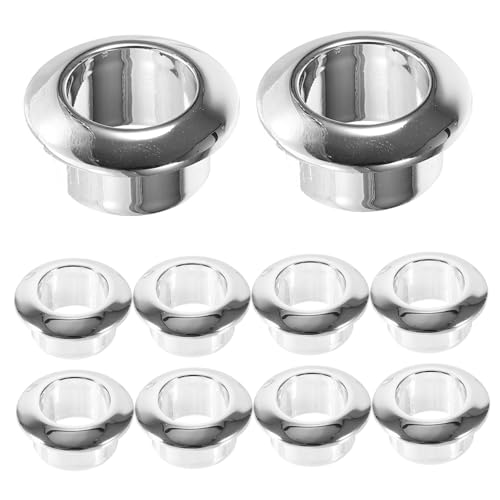 Homoyoyo 10 Stück Draht-Organizer Schreibtisch kabelhalter Desk Cable Organizer Schreibtischdurchführung schwarz Veranstalter Grommet Schnüre Drahtlochabdeckung Drahtdurchführung Abs Silver von Homoyoyo