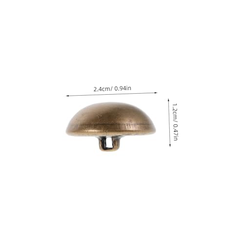 Homoyoyo 10 Stück Klassische Robuste Metallknöpfe Antike Pilzförmige Zierknöpfe aus Messing für Anzüge Mäntel Blazer Vielseitig zum Nähen und Basteln Geeignet Homoyoyo 10 Stück Klassische Robuste Metallknöpfe Antike Pilzförmige Zierknöpfe aus Messing für Anzüge Mäntel Blazer Vielseitig zum Nähen und Basteln Geeignet von Homoyoyo