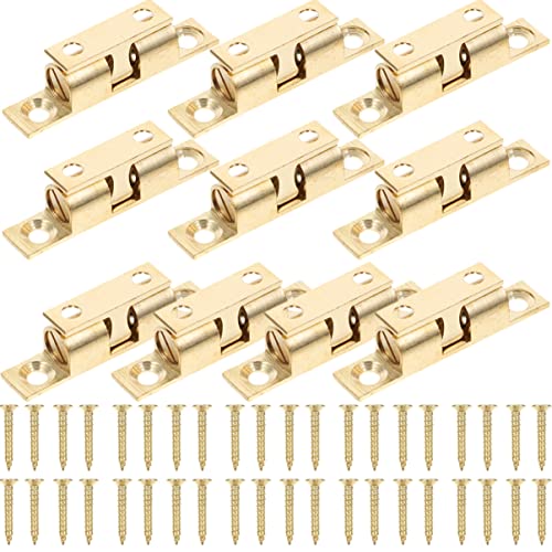 Homoyoyo 10 Stück Messing Türfanghaken Robuste Türschlösser für Möbel Schranktüren Kleiderschränke Vielseitig Einsetzbar Einfache Installation von Homoyoyo