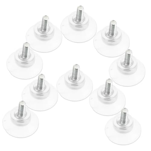 Homoyoyo 10 Stück Saugnapf Glasdichtung Saugnapf Pads Kleiner Saugnapf Glastisch Saugnapf Tischplatten Glas Saugnapf rutschfeste Pads Für Glastischplatten PVC Kunststoff Transparent von Homoyoyo