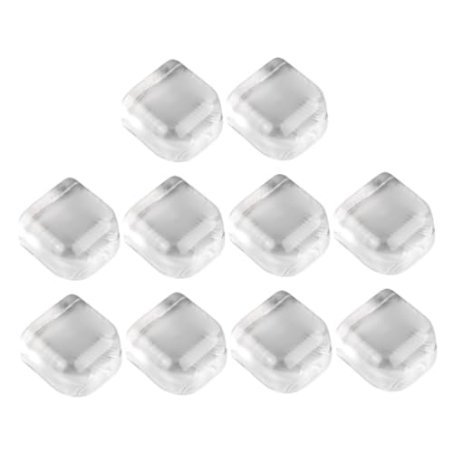 Homoyoyo 10 Stück Selbstklebender Transparenter Silikon Türstopper Bodenmontiert Geräuschdämpfend Robust ohne Bohren Klarer Türhalter für Wandschutz für Zuhause und Büro von Homoyoyo