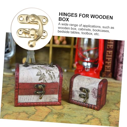 Homoyoyo 10 Stück Teiliges Antike Box Hasps aus Robustem Eisen Korrosionsbeständige Schmuckschatullen verschlüsse mit Schraubbefestigung DIY Zubehör für Holzschrank und Geschenkbox Homoyoyo 10 Stück Teiliges Antike Box Hasps aus Robustem Eisen Korrosionsbeständige Schmuckschatullen verschlüsse mit Schraubbefestigung DIY Zubehör für Holzschrank und Geschenkbox von Homoyoyo