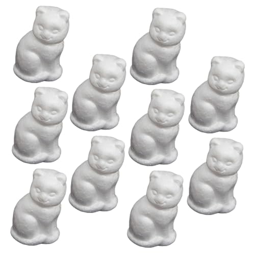 Homoyoyo 10 Stück Teiliges DIY Schaumstoff Katzenmodell Ungiftiges Bastelset für Handbemalbare Styroporfigur Vielseitiges Kreativmaterial für Malerei und Dekoration Homoyoyo 10 Stück Teiliges DIY Schaumstoff Katzenmodell Ungiftiges Bastelset für Handbemalbare Styroporfigur Vielseitiges Kreativmaterial für Malerei und Dekoration von Homoyoyo