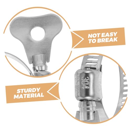 Homoyoyo 10 Stück Teiliges Edelstahl Schlauchschellen mit Handgriff Verstellbare Rohrklemmen für Wasserleitungen Garten Gewerbe und Kfz Polierte Oberfläche Sicherer Halt für Rohre Homoyoyo 10 Stück Teiliges Edelstahl Schlauchschellen mit Handgriff Verstellbare Rohrklemmen für Wasserleitungen Garten Gewerbe und Kfz Polierte Oberfläche Sicherer Halt für Rohre von Homoyoyo