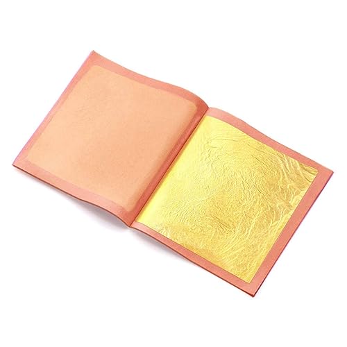 Homoyoyo 10 Stück Teiliges Essbares Blattgold Reines Goldfolienpapier Vielseitig für Dekoration Malerei Möbelrestaurierung Keramik Holz Basteln und Kunsthandwerk Geeignet von Homoyoyo