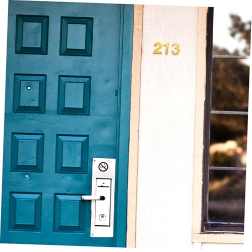 Homoyoyo 10 Stück Teiliges Hausnummern Selbstklebend Schwebend Elegant für Tür Hotelzimmer Briefkasten Adresse Einfache Montage von Homoyoyo