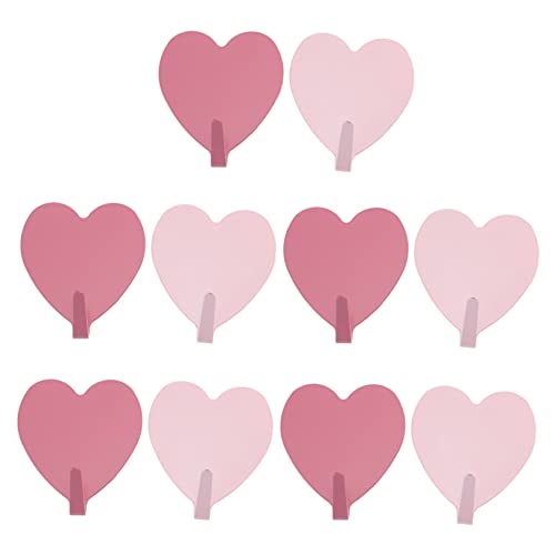 Homoyoyo 10 Stück Teiliges Herzförmiges Wandhaken Set Selbstklebend Ohne Bohren Platzsparend Für Bad Schlafzimmer Und Büro Rosa Mix Homoyoyo 10 Stück Teiliges Herzförmiges Wandhaken Set Selbstklebend Ohne Bohren Platzsparend Für Bad Schlafzimmer Und Büro Rosa Mix von Homoyoyo