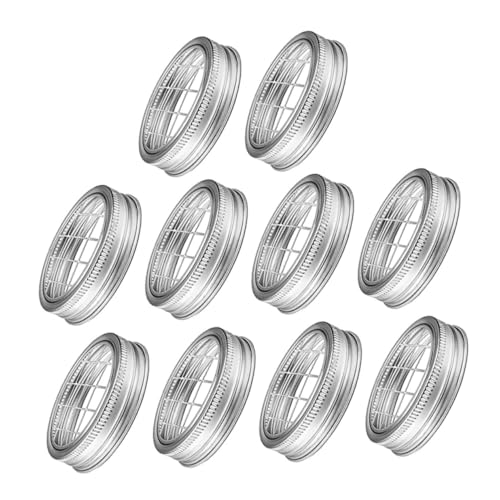 Homoyoyo 10 Stück Teiliges Metall Blumengitter Wiederverwendbares Mason Jar Floral Grid aus Langlebigem Eisen Robustes Einmachglas Gitter für Blumenarrangements und Vase Dekoration von Homoyoyo