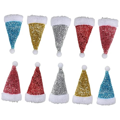 Homoyoyo 10 Stück Teiliges Mini Weihnachtsmützen Bestecktaschen mit Glitzereffekt Wiederverwendbare Stoff Besteckhalter für Party Weihnachtstischdeko Festliche Weihnachtsdekoration in Rot Homoyoyo 10 Stück Teiliges Mini Weihnachtsmützen Bestecktaschen mit Glitzereffekt Wiederverwendbare Stoff Besteckhalter für Party Weihnachtstischdeko Festliche Weihnachtsdekoration in Rot von Homoyoyo