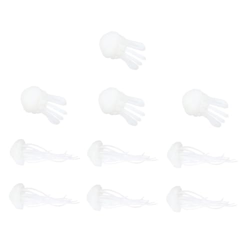Homoyoyo 10 Stück Teiliges Mini quallen epoxidharz füllmaterial für DIY dekoration Handgefertigt Themen Langlebig Vielseitig für Schmuck Handyhüllen Bilderrahmen und Bastelprojekte von Homoyoyo
