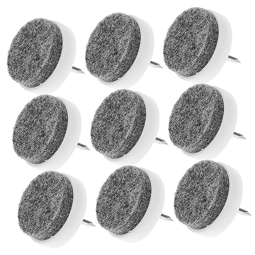 Homoyoyo 10 Stück Teiliges Möbelbein Pads Nylon Weiß rutschfeste Kratzfeste Möbelgleiter für Stuhl und Tischbeine Bodenschutz für Parkett Fliesen Teppiche Geeignet für Schränke Tische von Homoyoyo