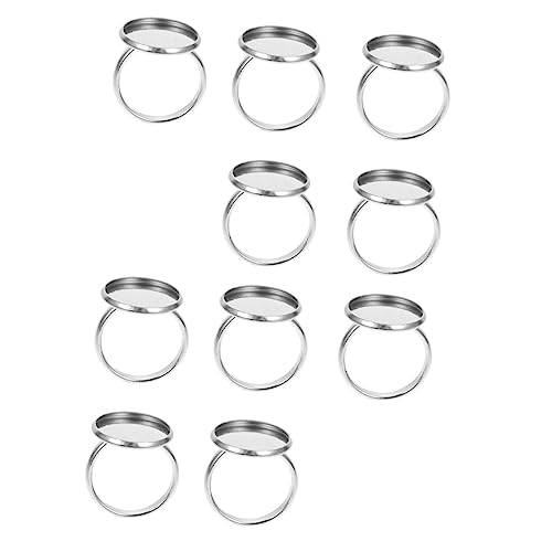 Homoyoyo 10 Stück Teiliges Ringhalter Verstellbare Schmuckständer für DIY Ringe Zubehör mit Innendurchmesser Homoyoyo 10 Stück Teiliges Ringhalter Verstellbare Schmuckständer für DIY Ringe Zubehör mit Innendurchmesser von Homoyoyo