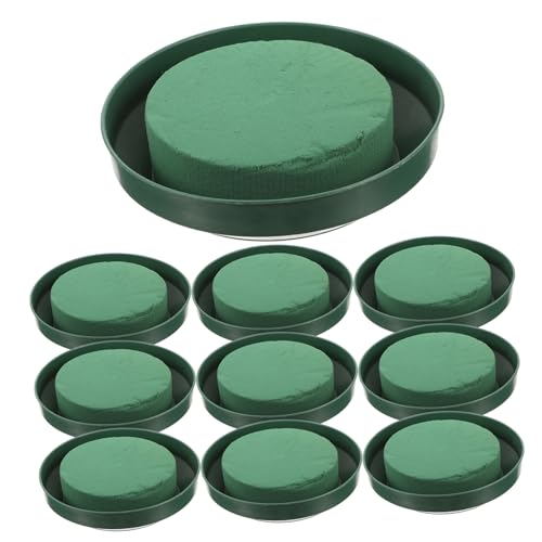 Homoyoyo 10 Stück Teiliges Runde Steckmasse Blumensteckschaum mit Schale Zuschneidbar Wasseraufnahmefähig für Blumenarrangements Hochzeit Geburtstag und Dekoration Homoyoyo 10 Stück Teiliges Runde Steckmasse Blumensteckschaum mit Schale Zuschneidbar Wasseraufnahmefähig für Blumenarrangements Hochzeit Geburtstag und Dekoration von Homoyoyo