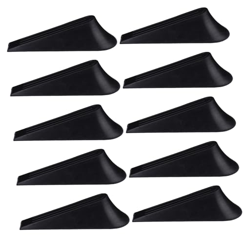 Homoyoyo 10 Stück Teiliges Rutschfeste Gummi Türkeile Türstopper für Zuhause Teppich Holz Fliesen und Beton Verhindert Türkollision und Quetschgefahr für Leicht und Werkzeugfrei von Homoyoyo