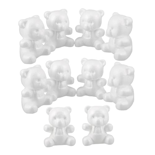 Homoyoyo 10 Stück Teiliges Schaumstoff-bären Figuren Weiß Polystyrol DIY Bastelset Leicht Bemalbar Blanko Bärenform Für Party Dekoration Valentinstag Hochzeit Floristik Homoyoyo 10 Stück Teiliges Schaumstoff-bären Figuren Weiß Polystyrol DIY Bastelset Leicht Bemalbar Blanko Bärenform Für Party Dekoration Valentinstag Hochzeit Floristik von Homoyoyo