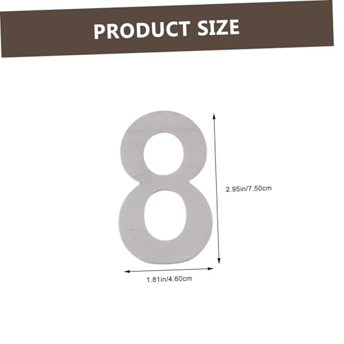 Homoyoyo 10 Stück Teiliges Selbstklebende Edelstahl Hausnummern Metalloptik Wetterfest für Tür Briefkasten Wohnung Büro Adressschild Zahlenaufkleber Homoyoyo 10 Stück Teiliges Selbstklebende Edelstahl Hausnummern Metalloptik Wetterfest für Tür Briefkasten Wohnung Büro Adressschild Zahlenaufkleber von Homoyoyo