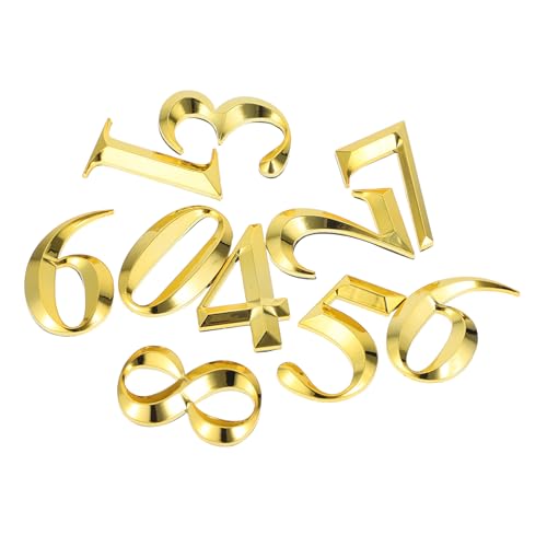 Homoyoyo 10 Stück Teiliges Selbstklebende Goldene Türnummern Hausnummern Aufkleber aus Langlebigem Kunststoff für Briefkasten Hotel Büro Wohnungsnummern Einfache Montage Homoyoyo 10 Stück Teiliges Selbstklebende Goldene Türnummern Hausnummern Aufkleber aus Langlebigem Kunststoff für Briefkasten Hotel Büro Wohnungsnummern Einfache Montage von Homoyoyo
