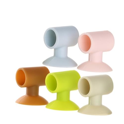 Homoyoyo 10 Stück Teiliges Silikon Türknopf Schutzkappen mit Saugnapf Stoßdämpfend Geräuscharm Farblich Gemischt Schützend für Wände und Möbel vor Türgriffschäden Zufällige Zufällige Farbe von Homoyoyo