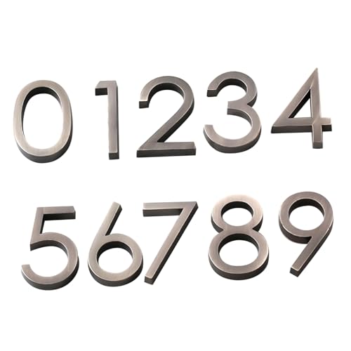 Homoyoyo 10 Stück Teiliges Türnummern Aufkleber Industrielle Zahlen Aufkleber Kratzfest Wetterbeständig Selbstklebend für Haus Hotel Briefkasten Türschild Praktische Adressnummern Homoyoyo 10 Stück Teiliges Türnummern Aufkleber Industrielle Zahlen Aufkleber Kratzfest Wetterbeständig Selbstklebend für Haus Hotel Briefkasten Türschild Praktische Adressnummern von Homoyoyo