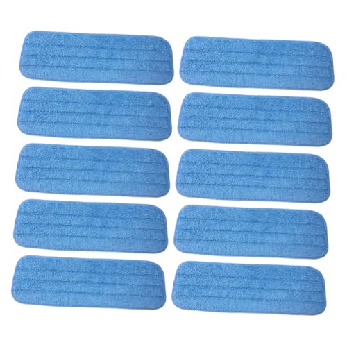 Homoyoyo 10 Stück Teiliges Waschbare Mikrofaser Mopp-pads Langlebige Ersatz-bodentücher Schnell Trocknend Wiederverwendbar Geeignet für Spraymops für Hartböden Fliesen und Vinyl Einfache von Homoyoyo