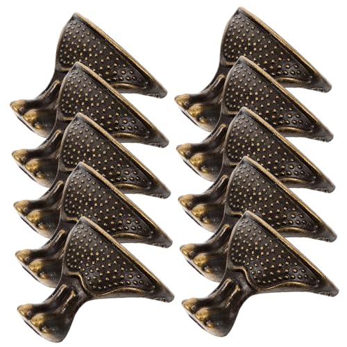 Homoyoyo 10 Stück Teiliges Zinklegierung Möbelbeine Ersatz Füße für Sofa Couch und Kommode Retro Stil Eckdesign Kratzschutz Einfache Montage Möbelverlängerung von Homoyoyo