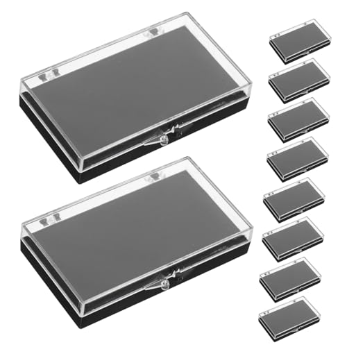 Homoyoyo 10 Stück Transparente Schmuckbox mit Länglichem Anstecknadel Schlitz Kunststoff Aufbewahrungsbehälter für Broschen Buttons und Abzeichen für Bankfeiern und Jubiläen Homoyoyo 10 Stück Transparente Schmuckbox mit Länglichem Anstecknadel Schlitz Kunststoff Aufbewahrungsbehälter für Broschen Buttons und Abzeichen für Bankfeiern und Jubiläen von Homoyoyo