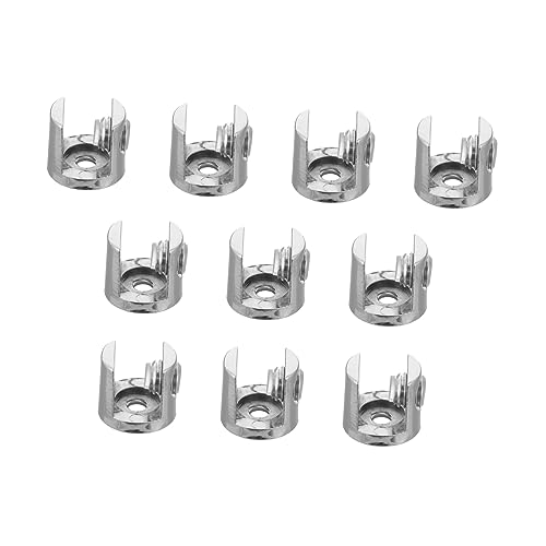 Homoyoyo 10 Stück Verstellbare Glashalterung für Spiegel Robuste Wandmontage für Badezimmer Geeignet für Glas und Acryloberflächen Stabil und Elegant von Homoyoyo