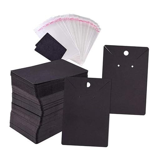 Homoyoyo 100 Stück Earring Karten Schmuckdisplay Halter für Ohrringe und Retro Kraftpapier für Schmuckgeschäfte zur Präsentation und Aufbewahrung Homoyoyo 100 Stück Earring Karten Schmuckdisplay Halter für Ohrringe und Retro Kraftpapier für Schmuckgeschäfte zur Präsentation und Aufbewahrung von Homoyoyo