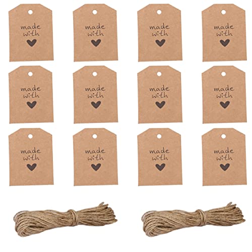 Homoyoyo 100 Stück Kraftpapier Geschenkanhänger DIY Dekorationsetiketten für Verpackungen Bastelprojekte und Festivals Beschreibbar und Vielseitig Einsetzbar Homoyoyo 100 Stück Kraftpapier Geschenkanhänger DIY Dekorationsetiketten für Verpackungen Bastelprojekte und Festivals Beschreibbar und Vielseitig Einsetzbar von Homoyoyo