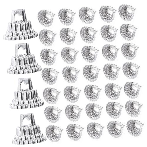 Homoyoyo 100 Stück Kunststoff Weihnachtskugel Aufsätze DIY Christbaumschmuck Kappen Silber Einfache Montage Robust für Weihnachtsbaum Deko und Festliche Bastelprojekte Homoyoyo 100 Stück Kunststoff Weihnachtskugel Aufsätze DIY Christbaumschmuck Kappen Silber Einfache Montage Robust für Weihnachtsbaum Deko und Festliche Bastelprojekte von Homoyoyo