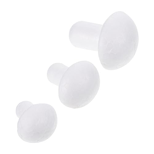 Homoyoyo 100stücke Miniatur-weiße Pilze Für Gartenblumentöpfe Imitationspilze Mikro-landschaftsdekoration Blumentopfdekorationen Hochwertiger Schaumstoff von Homoyoyo