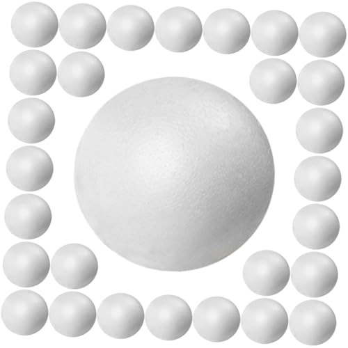 Homoyoyo 100 Stück Runde Styroporkugeln DIY Bastelmaterial Unbemalt Wiederverwendbar für Kreative Handarbeiten Geburtstag Hochzeit Party Dekoration Homoyoyo 100 Stück Runde Styroporkugeln DIY Bastelmaterial Unbemalt Wiederverwendbar für Kreative Handarbeiten Geburtstag Hochzeit Party Dekoration von Homoyoyo