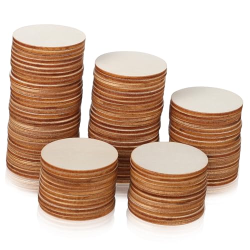 Homoyoyo 100 Stück Runde Unbehandelte Holzscheiben Natürliche Holzstücke Blanko DIY Basteln Bemalen Stempeln Baumscheiben Deko für Handwerk und Heimdekoration Homoyoyo 100 Stück Runde Unbehandelte Holzscheiben Natürliche Holzstücke Blanko DIY Basteln Bemalen Stempeln Baumscheiben Deko für Handwerk und Heimdekoration von Homoyoyo