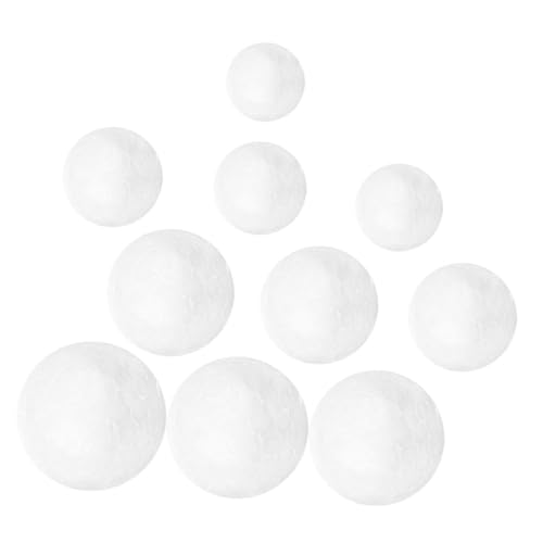 Homoyoyo 100 Stück Schaumkugeln Weiß DIY Bastelset für Hochzeit Party Festlichkeiten für Kreative Dekorationen und Schulprojekte Verschiedene von Homoyoyo