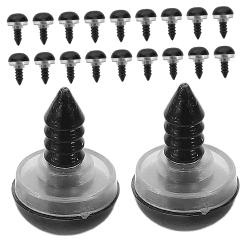 Homoyoyo 100 Stück Schwarze Kunststoff Sicherheitsaugen mit Unterlegscheiben für DIY Plüschtiere Puppenaugen Bastelzubehör zum Annähen und Häkeln von und Stofftieren Homoyoyo 100 Stück Schwarze Kunststoff Sicherheitsaugen mit Unterlegscheiben für DIY Plüschtiere Puppenaugen Bastelzubehör zum Annähen und Häkeln von und Stofftieren von Homoyoyo