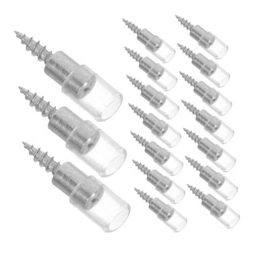 Homoyoyo 100 Stück Selbstbohrende Regalbodenträger mit Transparentem Kunststoffschutz Vernickelte Buchstützstifte für Möbel und Bücherregale Korrosionsbeständige Schrauben für Einfache Homoyoyo 100 Stück Selbstbohrende Regalbodenträger mit Transparentem Kunststoffschutz Vernickelte Buchstützstifte für Möbel und Bücherregale Korrosionsbeständige Schrauben für Einfache von Homoyoyo