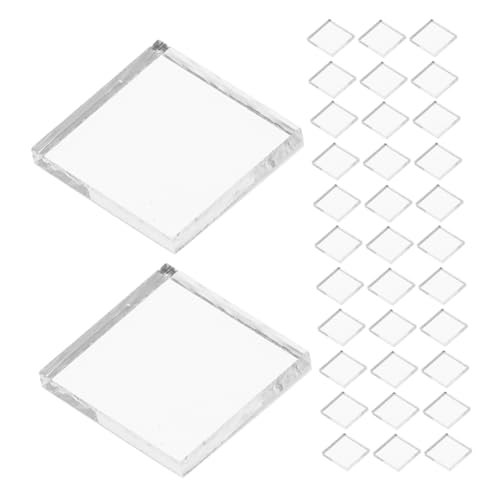Homoyoyo 100 Stück Selbstklebende Spiegelmosaikfliesen Quadratisch Glänzend Moderne Dekorative Wandfliesen für Wohnzimmer Schlafzimmer Büro und Bastelprojekte Silber von Homoyoyo
