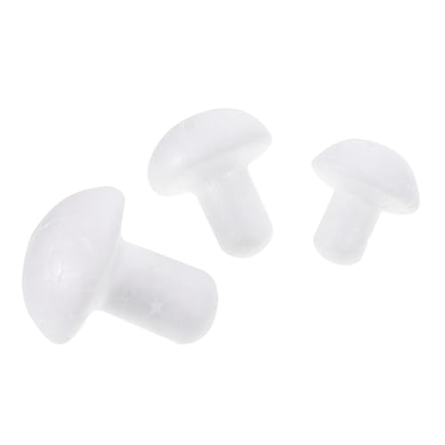 Homoyoyo 100 Stück Teiliges Mini schaumpilz Realistische Weiße Deko Pilze für Bonsai Mini Garten und Pflanzendekoration Verschiedene für Mikro landschaften und Bastelprojekte von Homoyoyo