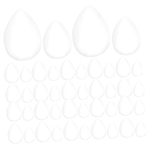 Homoyoyo 100 Stück Wassertröpfchen Schaumstoffbälle DIY Bastelmaterial Weißer Langlebiger Schaumstoff für Blumen Hochzeit Partydeko und Kinderhandwerk von Homoyoyo