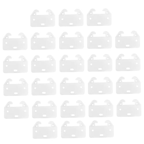 Homoyoyo 100 Stück Weiße Schubladenführungs Halterungen mit Löchern Schubladenschienen Rückplatte zur Sicheren Führung Geeignet für Möbel Schränke Bad und Büroausstattung Homoyoyo 100 Stück Weiße Schubladenführungs Halterungen mit Löchern Schubladenschienen Rückplatte zur Sicheren Führung Geeignet für Möbel Schränke Bad und Büroausstattung von Homoyoyo